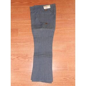 70s Vintage MANN Pants Boy/Girl 10 Regular Unisex Flare/Flair Hippie Blue Jeans!